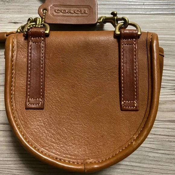 COACH British Tan Mini Belt Bag Spring Lock Mini Crossbody - Picture 5 of 10